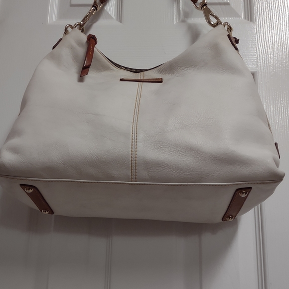Dooney & Bourke Shoulder Bag White/Brown LG * BLACK FRIDAY SPECIAL - Picture 2 of 16